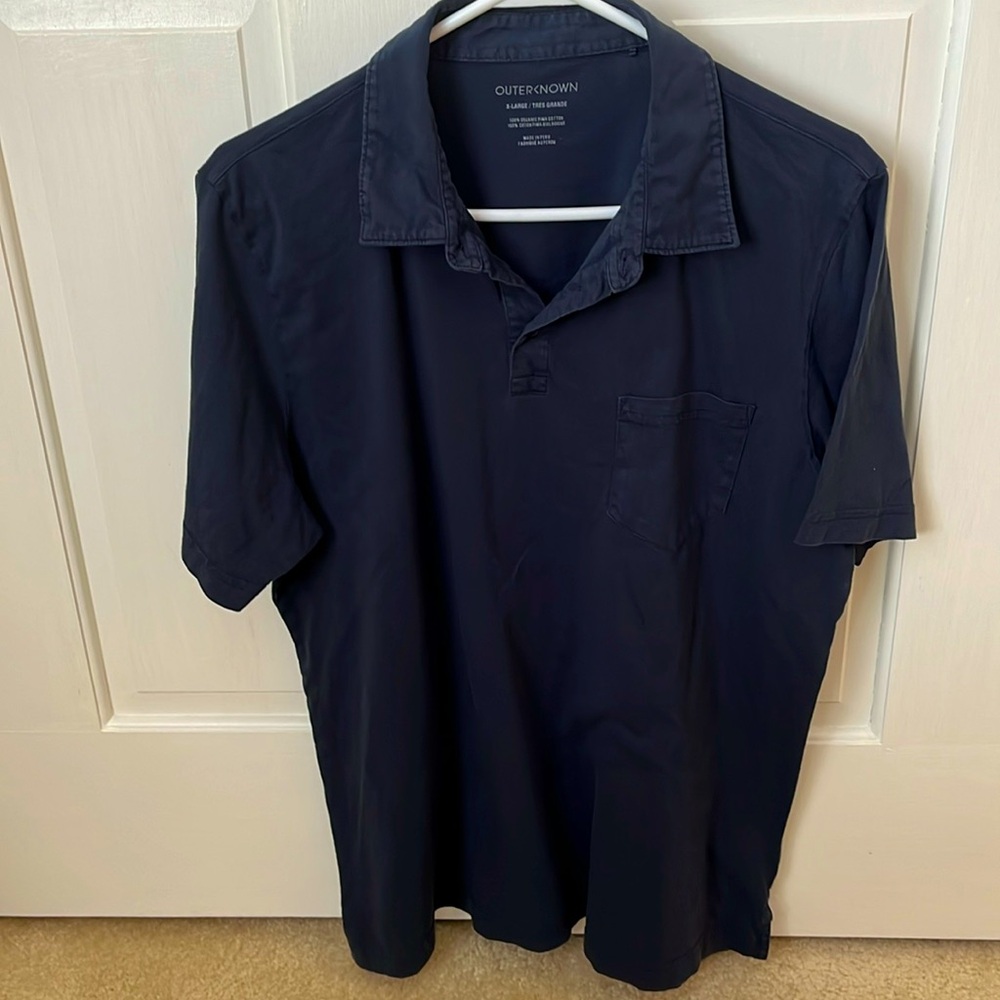 Outerknown Sojourn Polo Navy XL